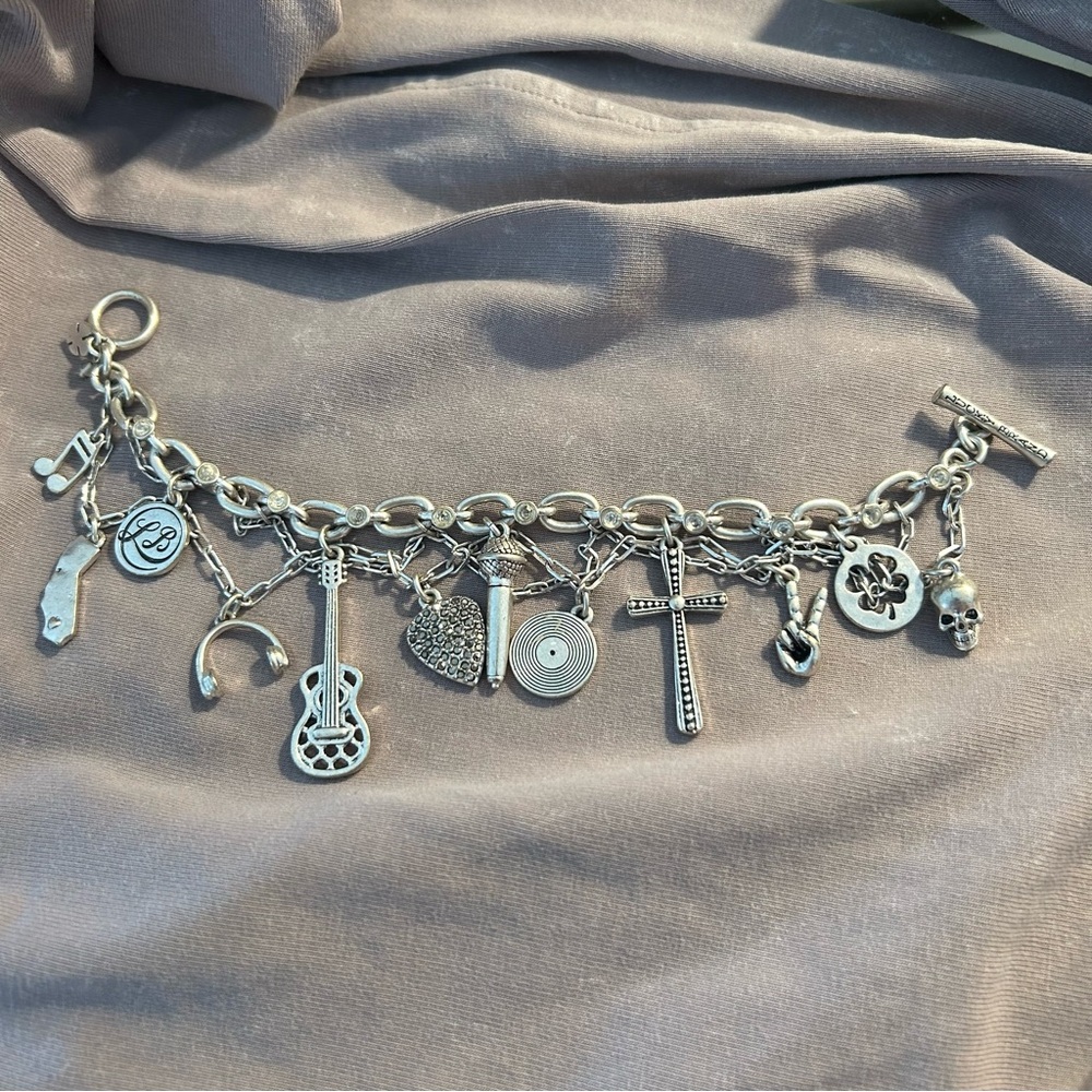 Lucky Brand Silver Charm Bracelet